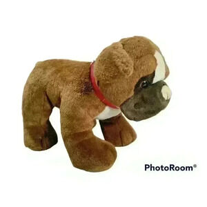Build-A-Bear Workshop Realistic Boxer Bulldog Dog Puppy Plush Stuffed Animal 14"